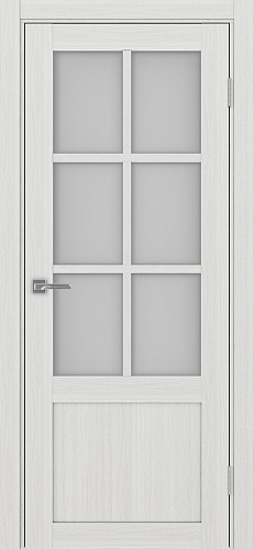 Дверь Эко 541.2221 ПФ ясень серебристый, сатинат