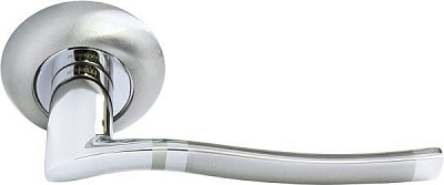 Межкомнатная ручка Morelli MH04, никель белый/хром