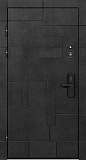 Входная дверь Флагман Доминион, бетон черный/панель на выбор