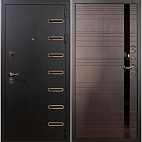 Недавно просмотренные - Входная металлическая дверь Лекс Витязь Черный шелк/панель №31 Ясень шоколадный