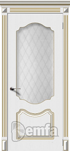 Недавно просмотренные - Дверь Фолк эмаль патина золото, стекло белое матовое кристалл