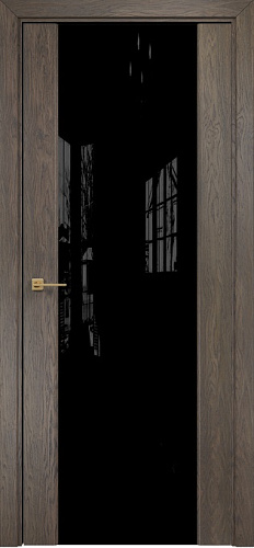 Дверь Оникс Престиж дуб античный, триплекс черный