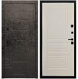 Входная дверь Матадор MX-1 Мамба терра антрацит /панель Миранда, софт шампань