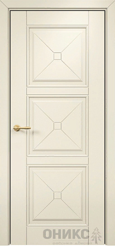 Дверь Оникс Орлеан фрезерованная эмаль слоновая кость, глухая