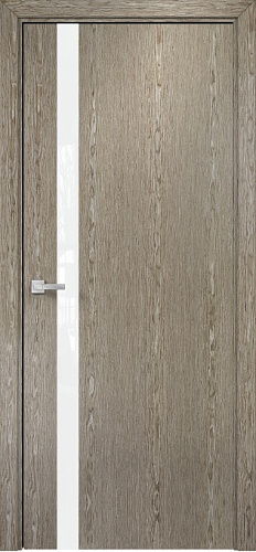 Дверь Оникс Верона 1 акация, триплекс белый