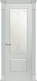 Дверь Ситидорс Вероник- 1 эмаль RAL 4010Y50R, стекло пескоструй