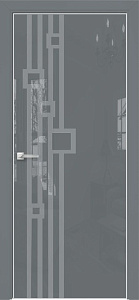 Недавно просмотренные - Дверь Оникс Арт, лакобель серый RAL 7040, пескоструй №9