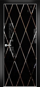 Недавно просмотренные - Дверь Оникс Арт, лакобель черный RAL 9005, зеркало №11