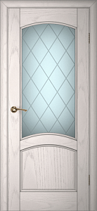 Недавно просмотренные - Дверь Текона шпон Вайт 01 ясень айсберг, гравировка Готика сатинат белый