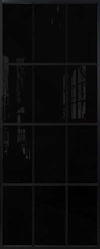 Перегородка Alum №10 черный, триплекс черный