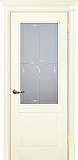 Дверь Текона эмаль Smalta 15 слоновая кость RAL 1013, остекленная