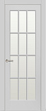 Дверь Ситидорс Олимп-2 эмаль RAL 4010Y50R, стекло пескоструй