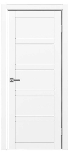 Дверь Эко 560.12 белый снежный, lacobel белый