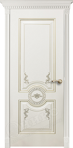 Дверь Оникс Лувр эмаль белая, глухая