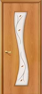 Недавно просмотренные - Дверь Браво 11Ф миланский орех, стекло белое художественное с фьюзингом