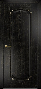 Недавно просмотренные - Дверь Оникс Венеция 2 эмаль черная патина золото, глухая