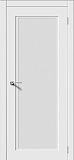 Дверь V Квадро-6 эмаль белая, сатинат