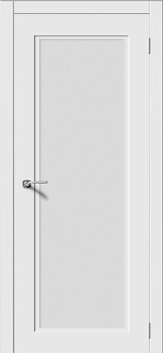 Дверь V Квадро-6 эмаль белая, сатинат