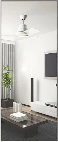 Дверь скрытая зеркало/под покраску ИУ-42, AL с 4-х сторон, 2,0 м