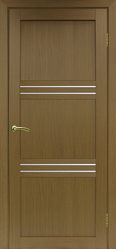 Дверь Эко 553.12 орех, lacobel белый