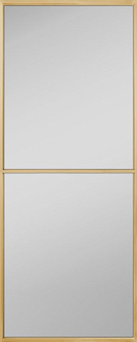 Перегородка Alum №1 золото, сатинат белый