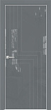 Дверь Оникс Арт, лакобель серый RAL 7040, гравировка №1