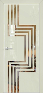 Недавно просмотренные - Дверь Оникс Арт, лакобель слоновая кость RAL 1013, зеркало №2