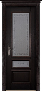 Недавно просмотренные - Дверь Ока массив дуба цельные ламели Аристократ №3 венге, стекло графит с наплавом