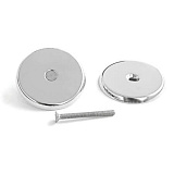 Заглушка на финскую дверь хром блестящий