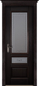 Схожие товары - Дверь Ока массив дуба цельные ламели Аристократ №3 венге, стекло графит с наплавом