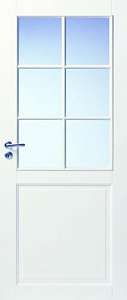 Недавно просмотренные - Дверь ламинированная финская гладкая белая остекленная 056