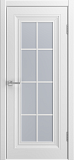 Дверь Афина-1 эмаль белая, сатинат белый