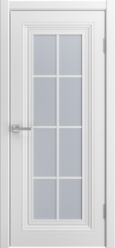 Дверь Афина-1 эмаль белая, сатинат белый