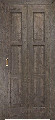 Дверь-книжка Оникс Квадро дуб античный, глухая