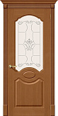 Схожие товары - Дверь Браво Селена орех Ф-11, стекло белое художественное