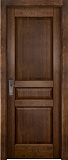 Дверь ПМЦ массив ольхи микс ОЛ85 бренди, глухая