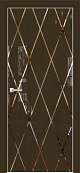 Схожие товары - Дверь Оникс Арт, лакобель коричневый RAL 8028, зеркало №11