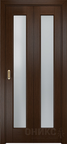 Дверь-книжка Оникс Лагуна венге, сатинат белый