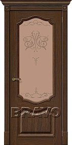 Недавно просмотренные - Дверь Браво Вуд Классик-53 дуб золотой, сатинато бронзовое художественное "Bronze Art"