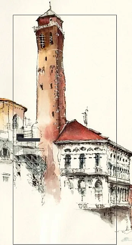 Дверь скрытого монтажа грунт 2,0 м AL кромка black, 42 мм