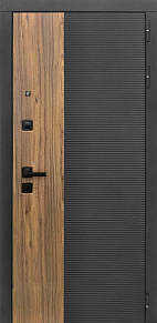 Недавно просмотренные - Входная дверь Bomond 46 черный кварц с вставкой орех /панель на выбор