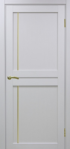 Дверь Эко 523.111 АПП белый лед молдинг SG, глухая