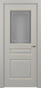 Недавно просмотренные - Дверь Z Ampir Т1 decor эмаль Grey patina Gold, сатинат