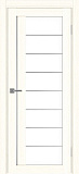 Дверь Эко 524.22 АСС ясень светлый молдинг SC, lacobel белый