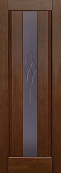 Схожие товары - Дверь ОКА массив ольхи Версаль античный орех, стекло графит с фрезеровкой