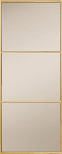 Перегородка Alum №3 золото, сатинат бронза