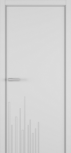 Дверь Z Rain эмаль RAL 7047, глухая