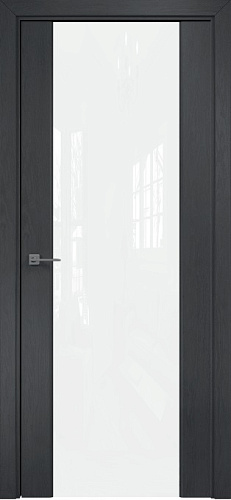Дверь Оникс Престиж дуб графит, триплекс белый