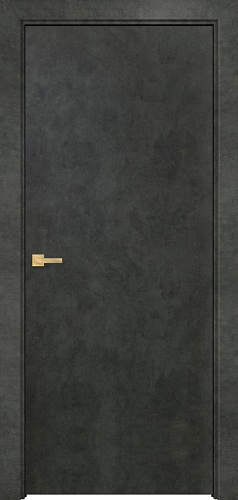 Дверь Оникс Гладкая бетон темный, глухая