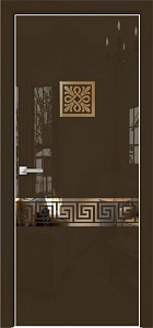 Недавно просмотренные - Дверь Оникс Арт, лакобель коричневый RAL 8028, зеркало №21.1